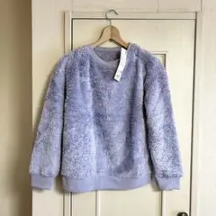 新品未使用　ユニクロ　ファーリーフリースセット　上のみ　Sサイズ　パープル