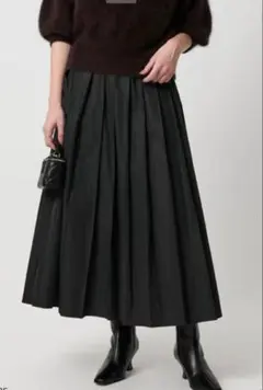 今季UNITED ARROWS タフタ プリーツ ラメ スカート