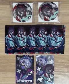 三枝明那 チェキ風カード　缶バッジ Stun Mode にじさんじ