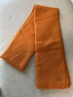 LACOSTE ラコステ　オレンジ ニットマフラー