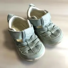 水色 スニーカータイプ キッズシューズ