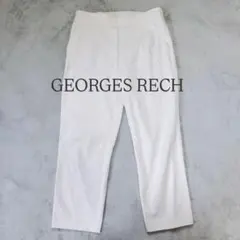 ジョルジュレッシュ パンツ M ホワイト 日本製 テーパード スラックス 上品