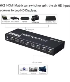 HDMI分配器RATOC Systems HDMI 6x2 Matrix 本体 - メルカリ