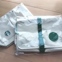 スターバックス福袋2025 ポーチセット クリーム色 中型