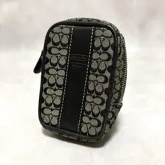 美品　coach コーチ　シガレットケース　小物入れ　　　ミニシグネチャー　黒 2026年最新】コーチ シガレットケースの人気アイテム - メルカリ