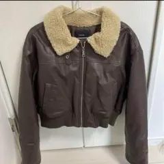 EMODA ショート丈 レザーブルゾン