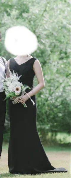 ビタースウィート　ノースリーブウェディングドレス/ブラック