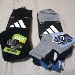【送料無料】adidas メンズ ソックス 6足組 24-26cmのサムネイル