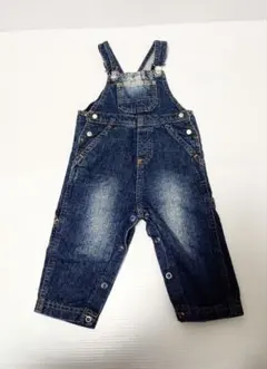 プチバトー☆デニムオーバーオール ☆12m/74cm