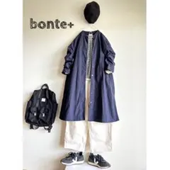 bonte+ ナイロン バンドカラーコート