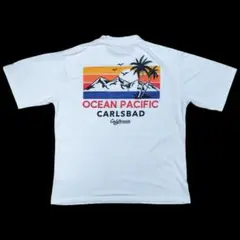 OPオーシャンパシフィック バックプリントTシャツ ホワイトMサイズ