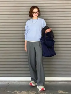 ユニクロ❤タックワイドパンツ