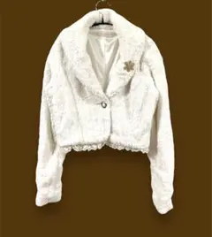 新品未使用.タグ付き♡LIZ LISA ♡ファーショート丈ボレロ 2025年最新】LIZ LISA 着丈：ショート レディース 毛皮・ファー