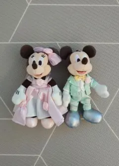 【ウェディング】ミッキーミニーぬいぐるみ（ピン付き）