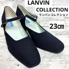 【美品】LANVIN COLLECTION スクエアトゥ　ストラップ　パンプスのサムネイル