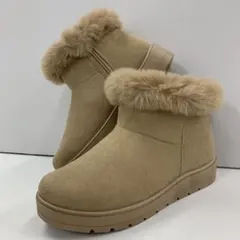 新品★レディース★Lサイズ★裏ボア 軽量 防寒ムートンブーツ 580n 薄茶色