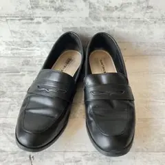 【良品】PENELOPE コインローファー　23㎝　ブラック