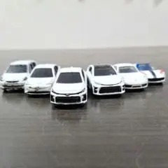 ホワイトトミカ　6台セット【値下げ】