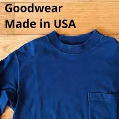 Goodwear Long Sleeve M Navy Made in USA