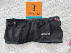 揺れない ランニング ウエストポーチ 軽量 伸縮素材 Mサイズ ブラック