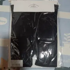 新品Filloie 子供用 無地 リブスパッツ 黒 135cm