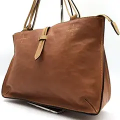 【美品】Dakota ダコタ トートバッグ ハンドバッグ レザー 茶　キャメル