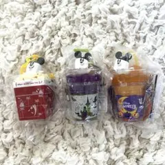 新品　ディズニー ミニスナックケース ハロウィン ゴーストミッキー ３点セット