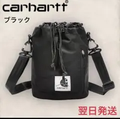 海外限定　carhartt ブラック チョークバッグ　巾着　黒　ショルダーバッグ