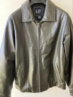 GAP レザー ジャケットM革オリーブカーコート OLD 野村訓市
