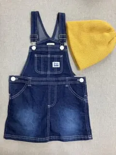 Buddy Lee デニム ジャンパースカート 110 ニット帽付き