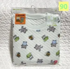【新品】ユニクロ　キルトパジャマ(長袖) 上下セット　こぐまちゃん　えほん　90