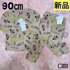 新品　Disney ディズニー　ミニー Tシャツ　パンツ　セットアップ90cm