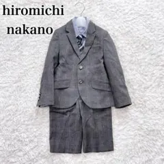 近年モデル✨️ナカノヒロミチ フォーマルスーツ チェック 4点セット　男の子