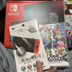Switch 本体グレースhac001-01後期スマブラカセット付き