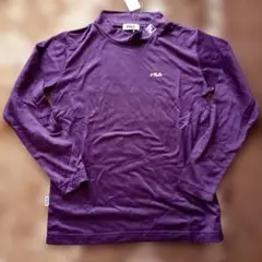 新品タグ付きFILA 紫色 長袖裏起毛 Mサイズ