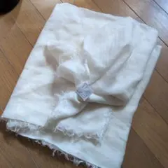 リネン　ストール　　オフホワイト