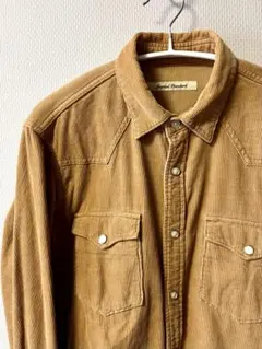 美品★ ジャーナルスタンダード コーデュロイシャツ ウェスタンシャツ キャメル