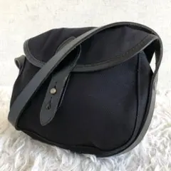 【美品】ホワイトハウスコックス　カートリッジバッグ　黒　キャンバス　本革