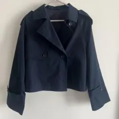 ショート コート ネイビー