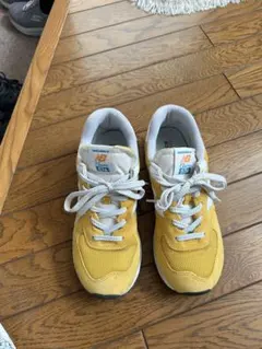 New Balance 574 イエロー スニーカー