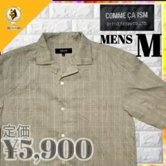 定価￥５，９００ 美品 COMMECAISM シャツ グレー チャック Mサイズ