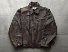 90s Eddie Bauer 白タグ　レザージャケット　雰囲気◎