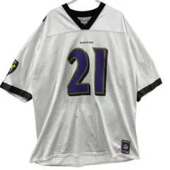 NFL レイブンズ アメフト 刺繍 ゲームシャツ FLACCO ユニフォーム NFLレイブンズ ユニフォーム アメフト ゲームシャツ 紫色 2XL相当 90s