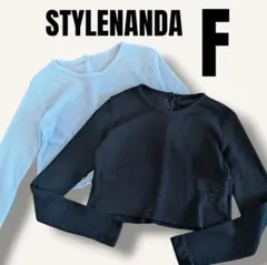 STYLENANDA　シアー　トップス　クロップド丈　2着セット