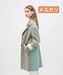 美品LOVELESS ラブレスカラーブロック チェスターコート　36のサムネイル