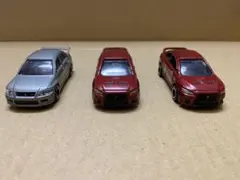 【送料込】トミカ 三菱 ランサーエボリューション 3台セット Ⅹ Ⅶ 箱無し