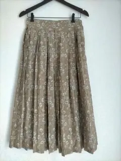 ヴィンテージ古着 花柄 プリーツ スカート