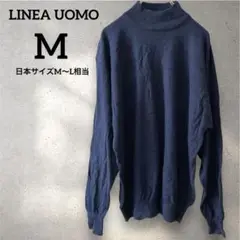 LINEA UOMO 【M】リネア ウォモ モックネック ニット イタリア製