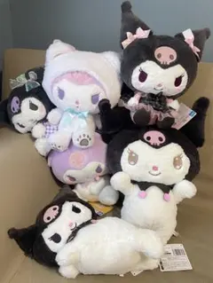 完売品【mofusandサンリオ】 キャラクターズ ぬいぐるみS 3点セット