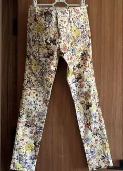 花柄スキニー★ザラキッズ★164㎝サイズ ベージュ系★美品